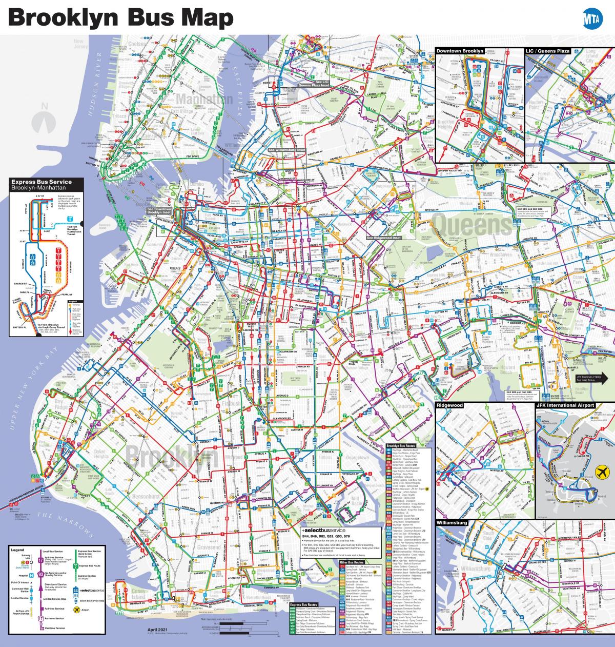 Brooklyn Busbahnhof Karte