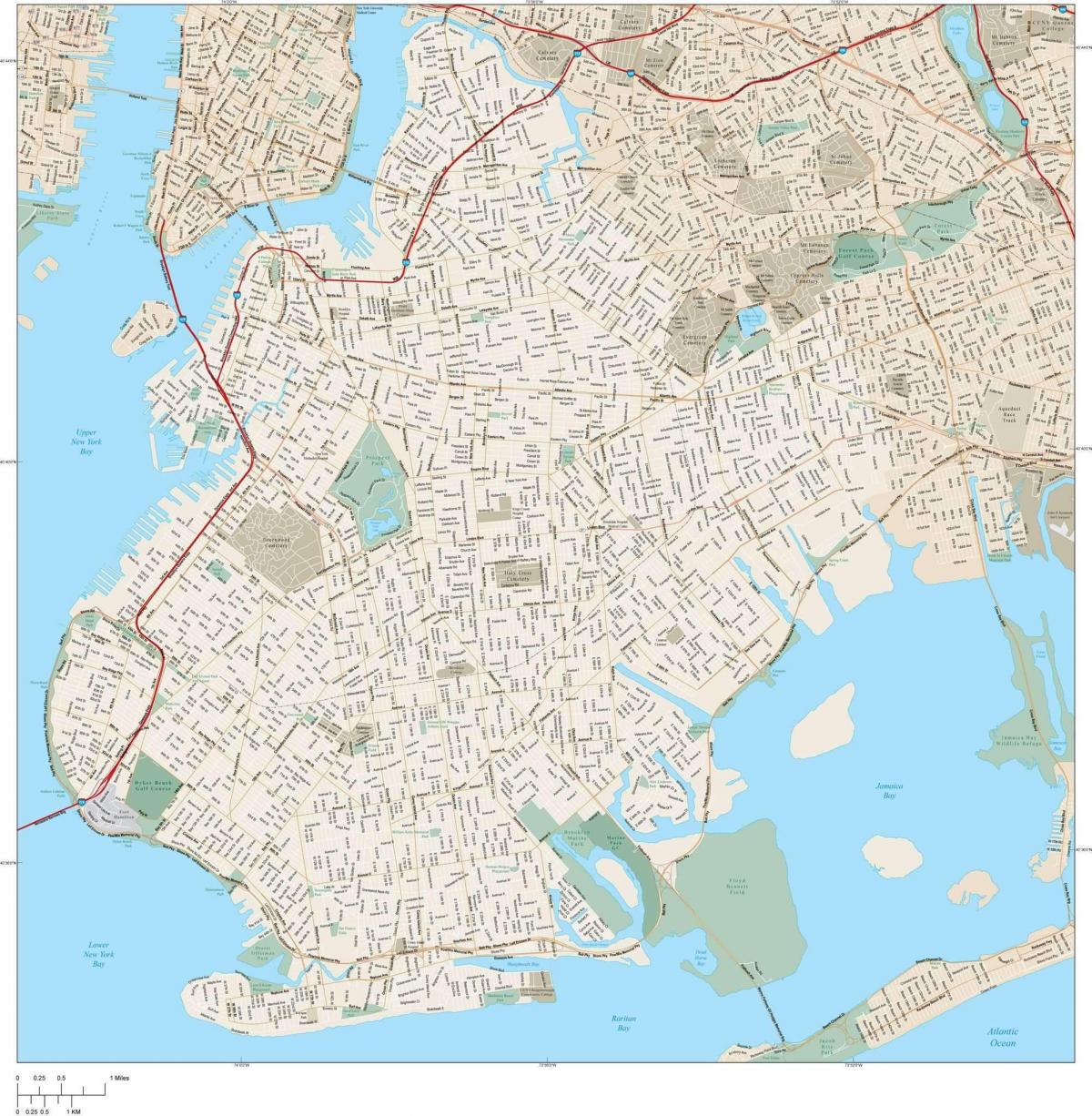 Stadtplan von Brooklyn